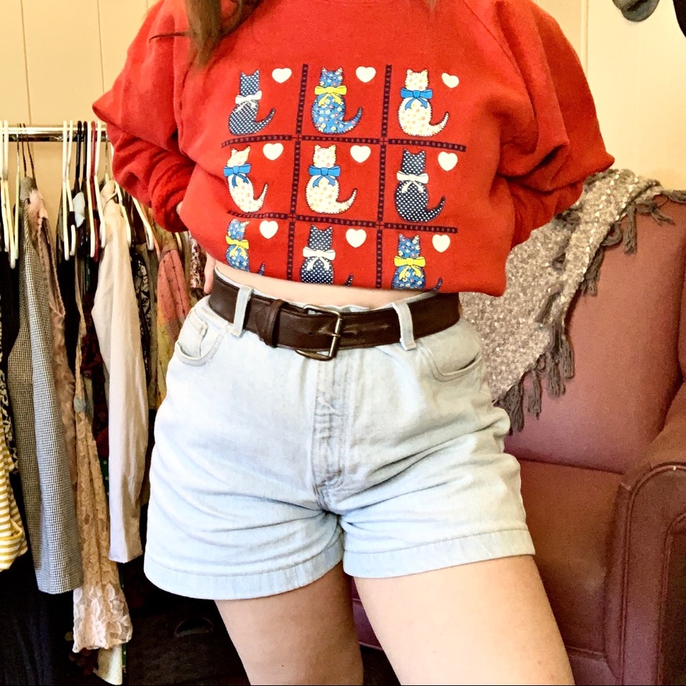 Vintage Cat Sweater